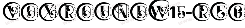 VoxRoundW15-Regular Regular字体转换